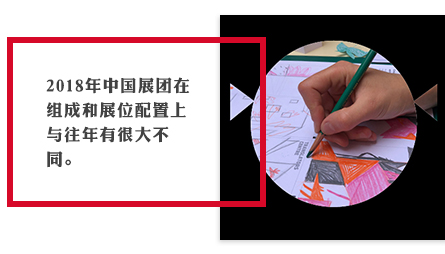 2018年中国展团在组成和展位配置上与往年有很大不同。